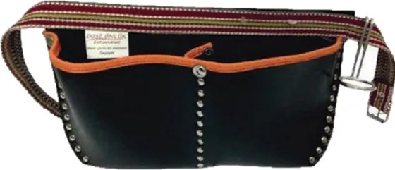 2-pocket faux leather nail apron