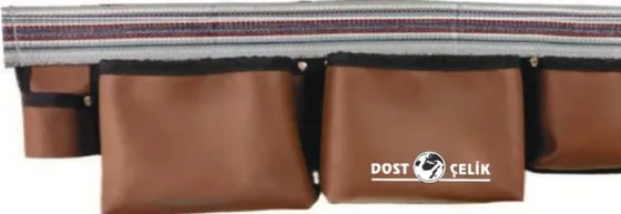 Genuine leather nail apron with belt